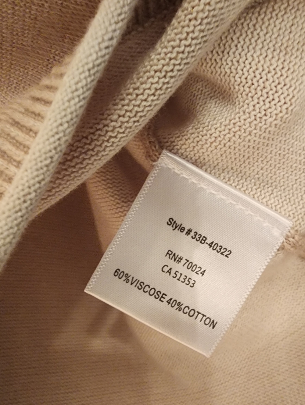 Bobi BLACK Vneck Tank Sweater In Taupe Size Small - Picture 11 of 11